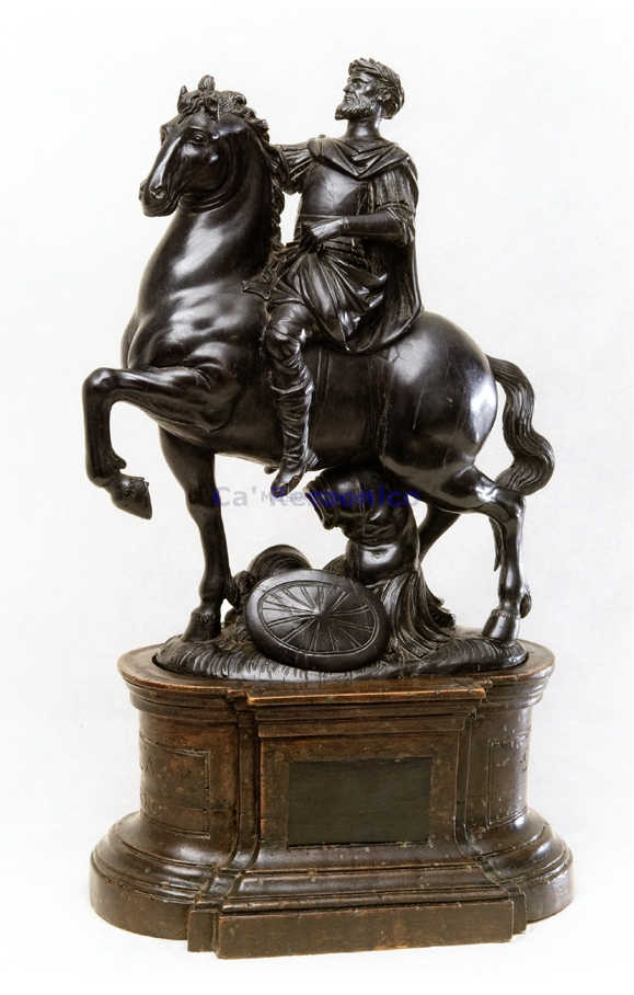 Andrea_Brustolon_Marco Aurelio - Monumenti equestri Marc'Aurelio a cavallo_legno d'ebano intagliato_1685_Ca' Rezzonico