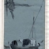 LUCA CARLEVARIJS (1663 – 1730),Imbarcazione fluviale per il trasporto del legname; galera