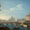 Pietro Bellotti, Veduta di Roma con Castel Sant'Angelo e il Vaticano