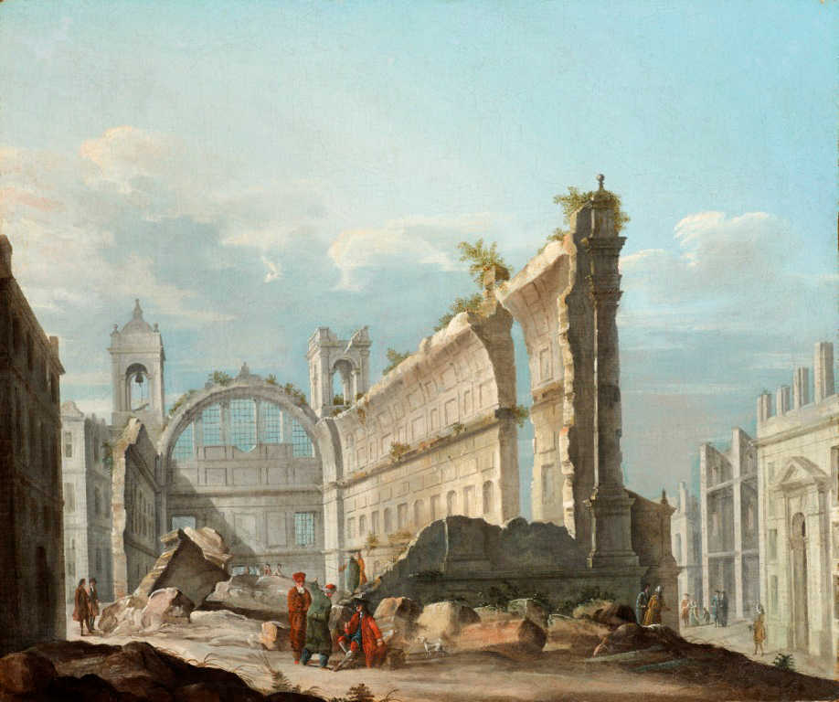 Pietro Bellotti, La Chiesa di San Nicola a Lisbona dopo il terremoto del 1 novembre 1755