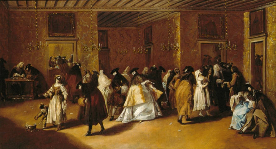 Francesco Guardi (1712-1797) Il Ridotto di Palazzo Dandolo a San Moisè olio su tela Venezia, Museo del Settecento Veneziano – Ca’ Rezzonico