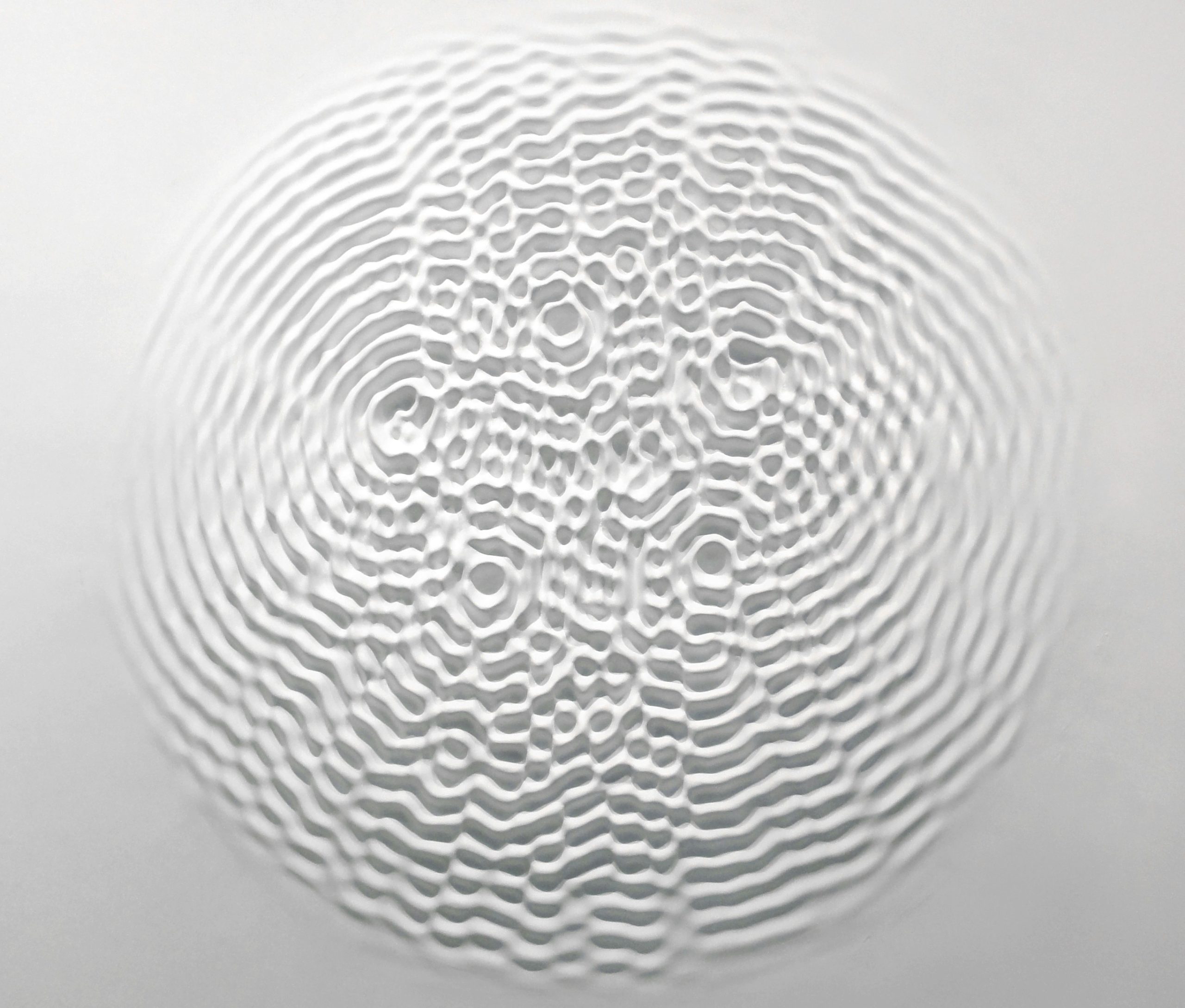 Opera in mostra Wallwaves Vibrations, Loris Cecchini